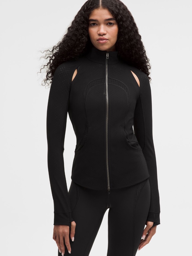 Lululemon Women Perforated Define Jacket *Slnsh, Black, Size 8